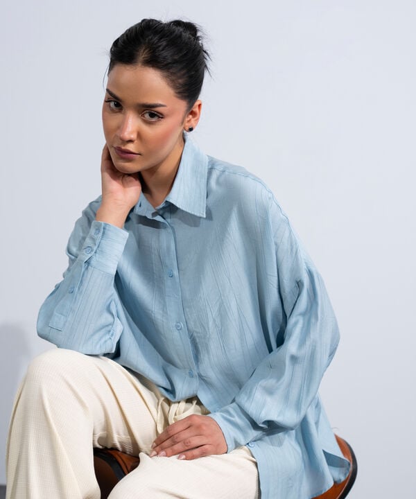 Oversized Textured Shirt