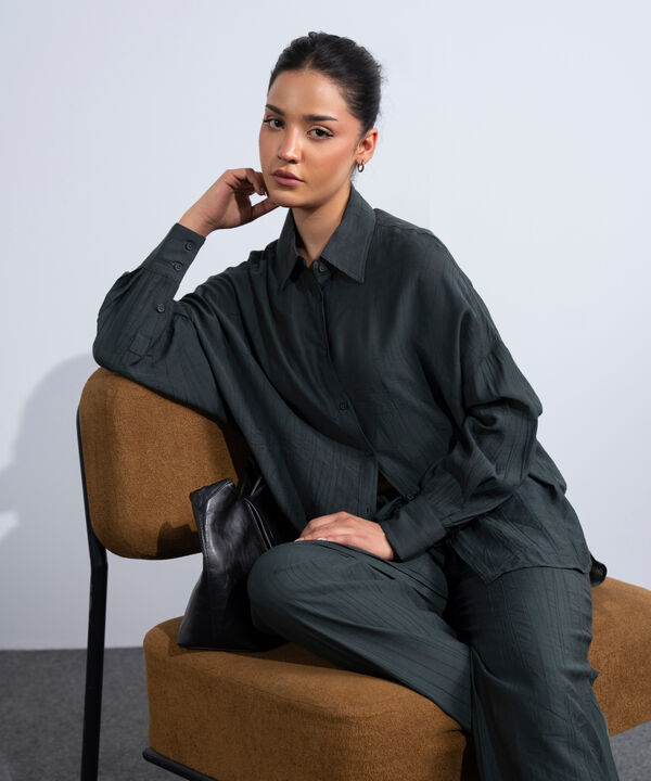 Oversized Textured Shirt
