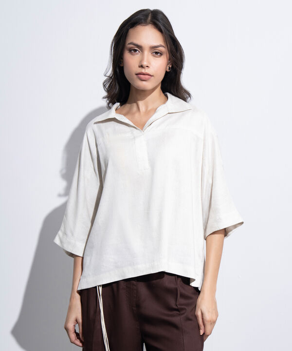 Loose Fit Top With Kimono Sleeves