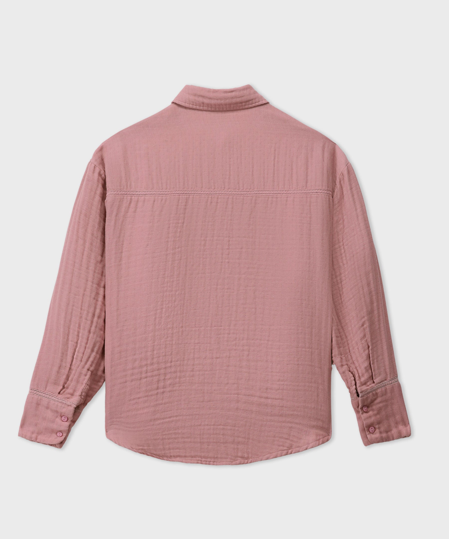 Loose-Fit Cotton Muslin Shirt