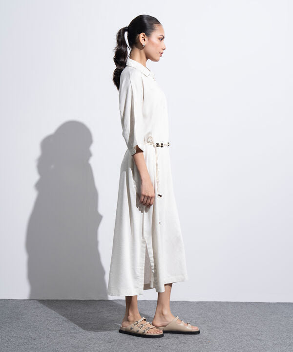 Cocoon Dress With Kimono Sleeves