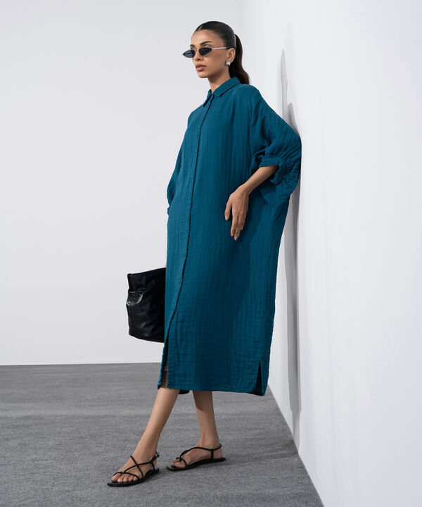 Batwing Sleeved Dress