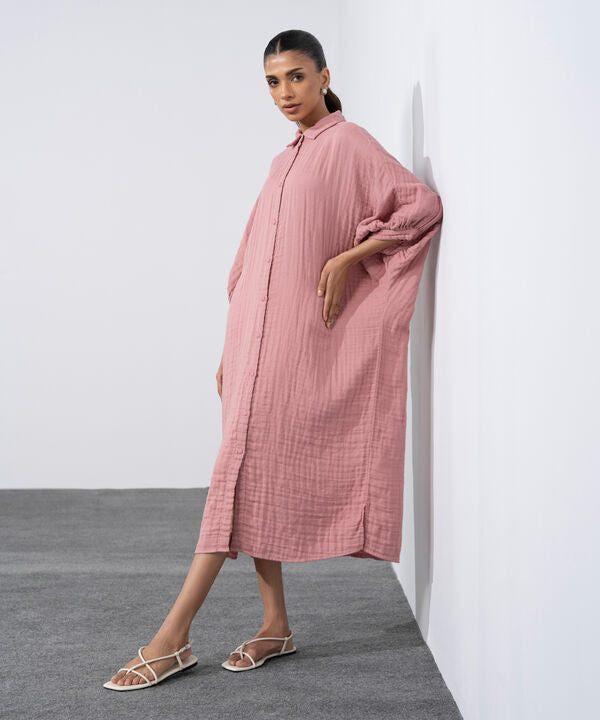 Batwing Sleeved Dress