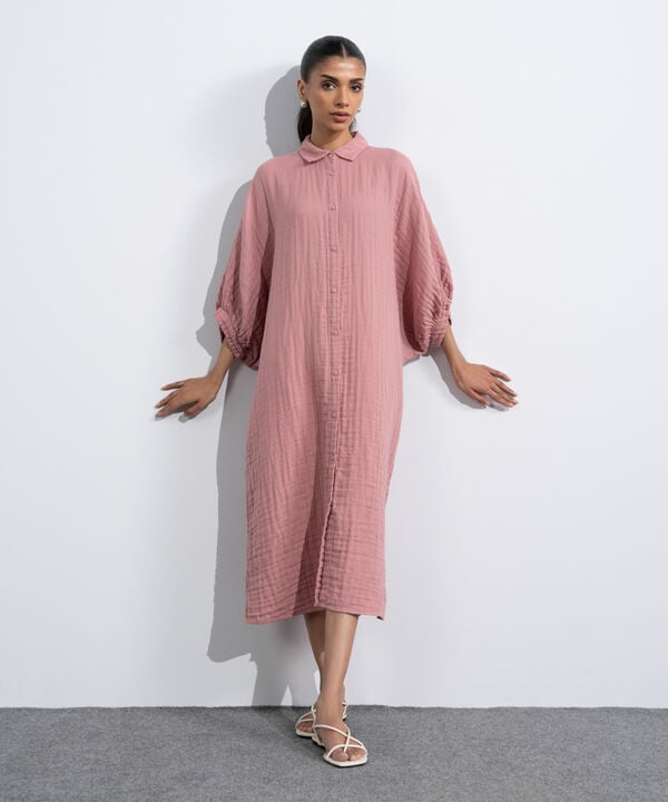 Batwing Sleeved Dress