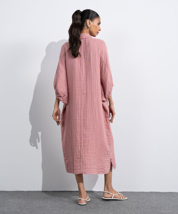 Batwing Sleeved Dress