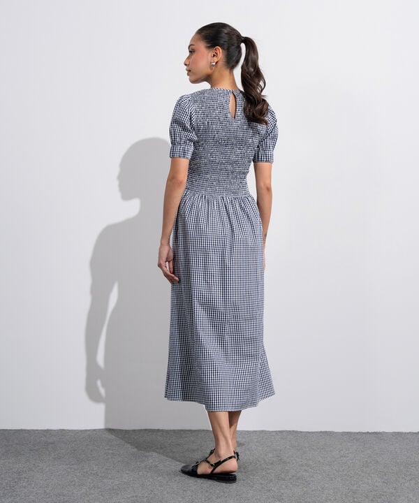 Smocked Gingham Dress
