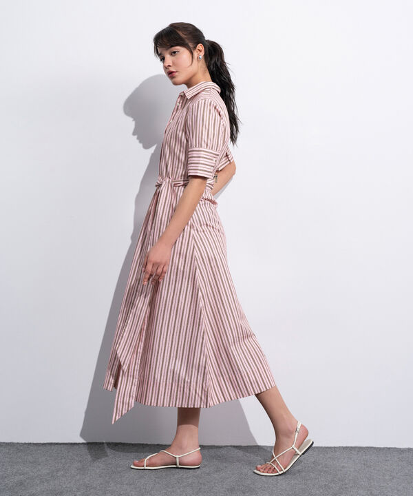 Poplin Dress With Belt