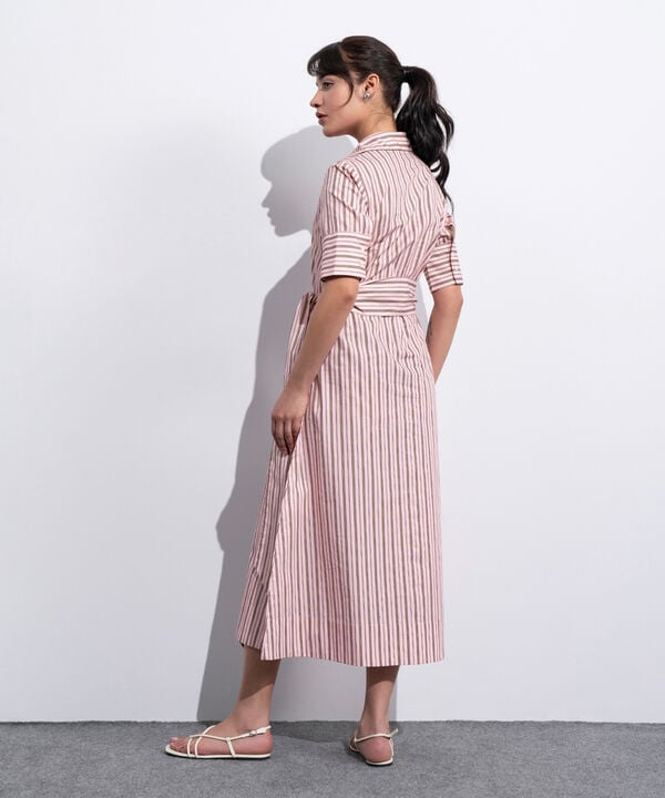 Poplin Dress With Belt