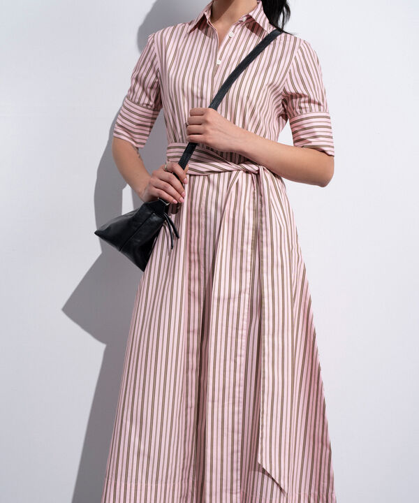 Poplin Dress With Belt