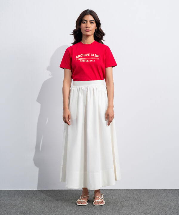 Poplin Flared Skirt