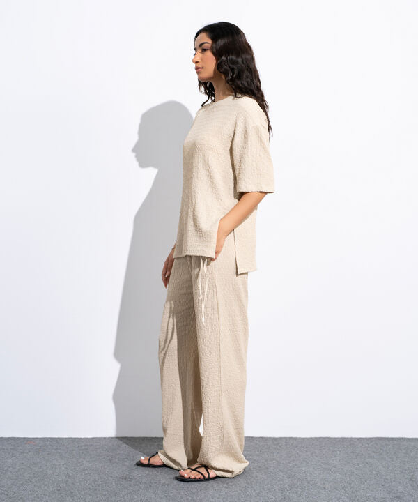 Loose-Fit Textured T-Shirt