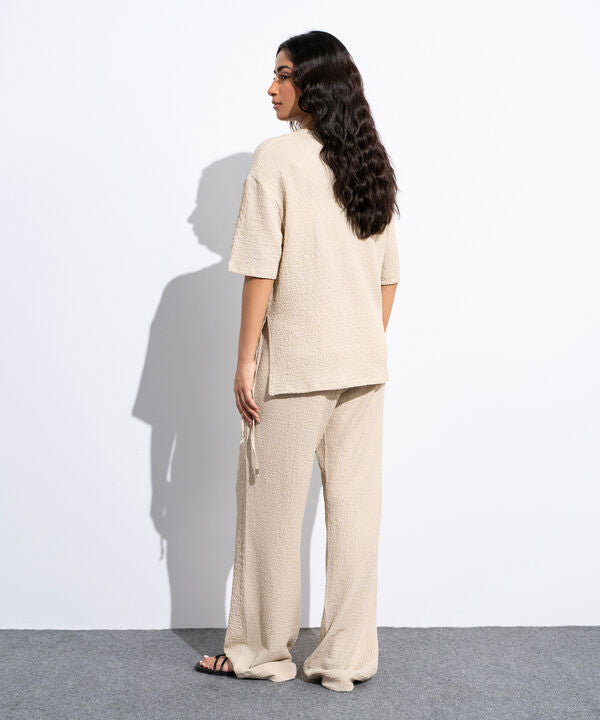 Loose-Fit Textured T-Shirt