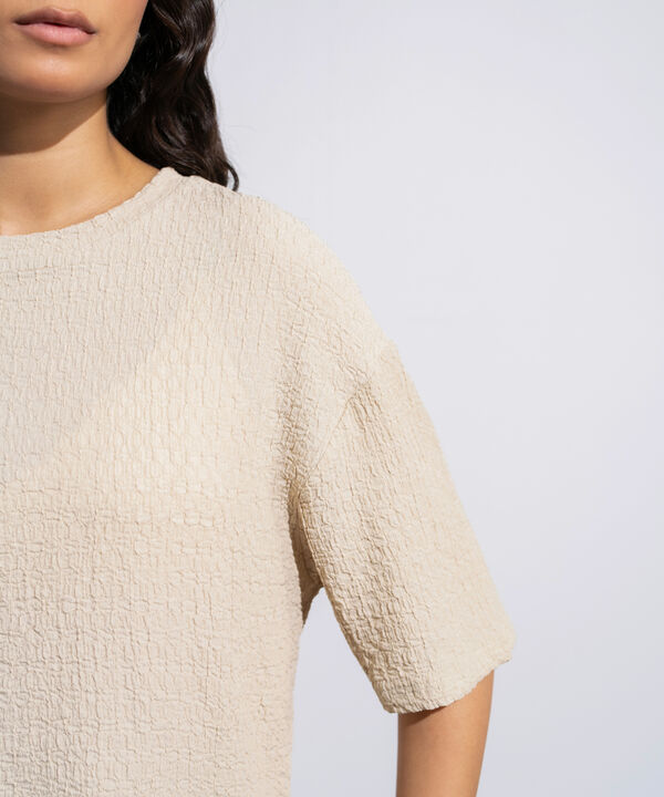 Loose-Fit Textured T-Shirt