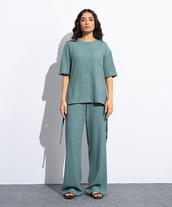 Loose-Fit Textured T-Shirt