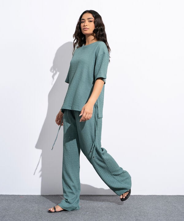 Loose-Fit Textured T-Shirt