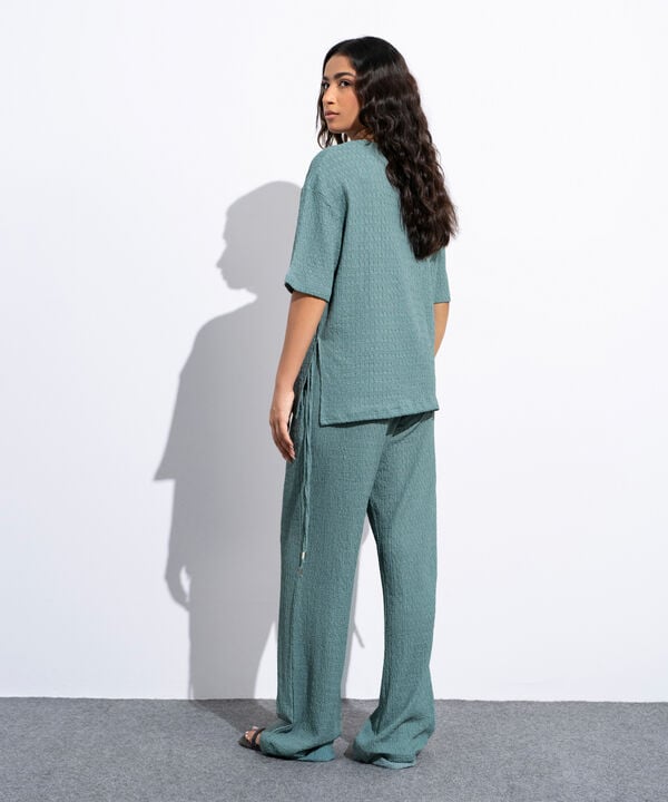 Loose-Fit Textured T-Shirt