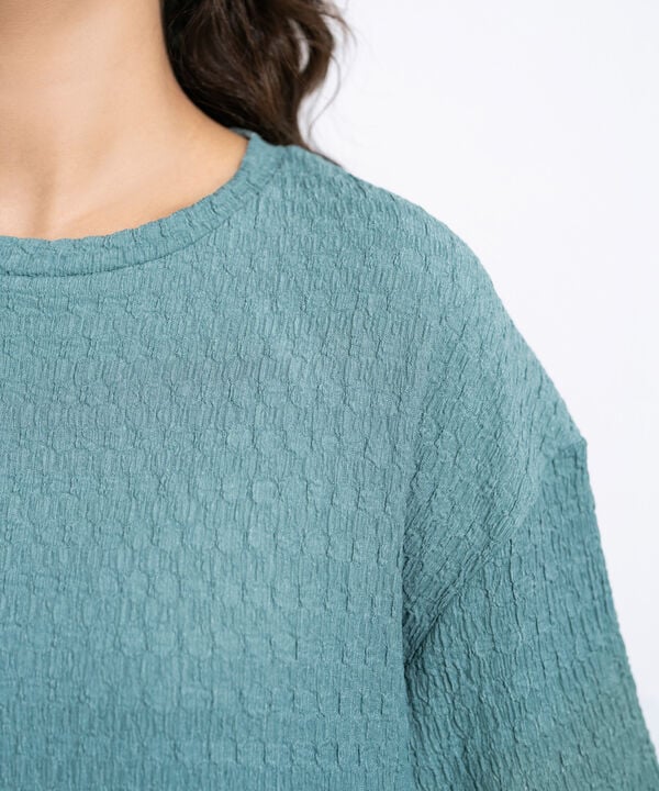 Loose-Fit Textured T-Shirt