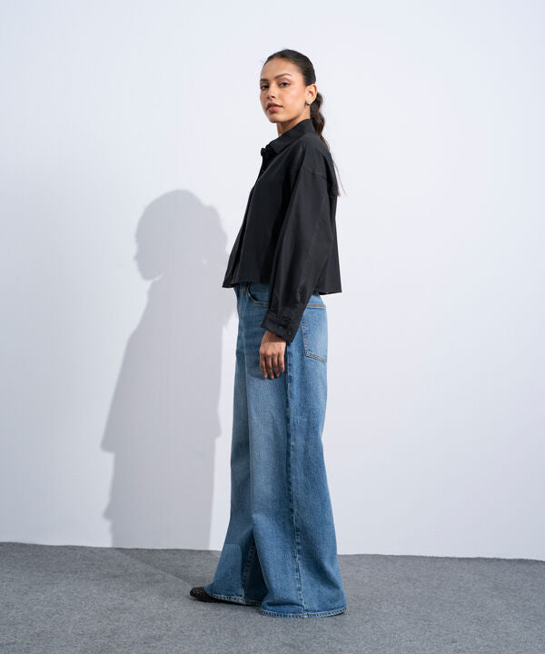 Cropped Oxford Shirt