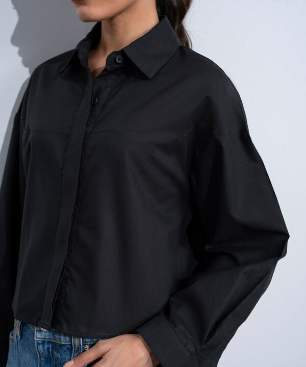 Cropped Oxford Shirt