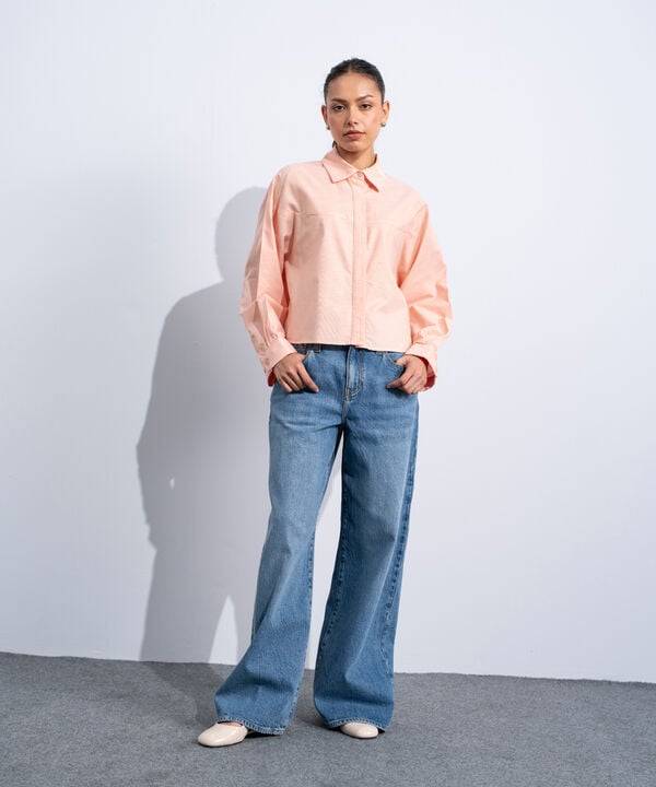 Cropped Oxford Shirt