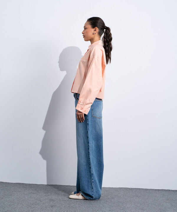 Cropped Oxford Shirt