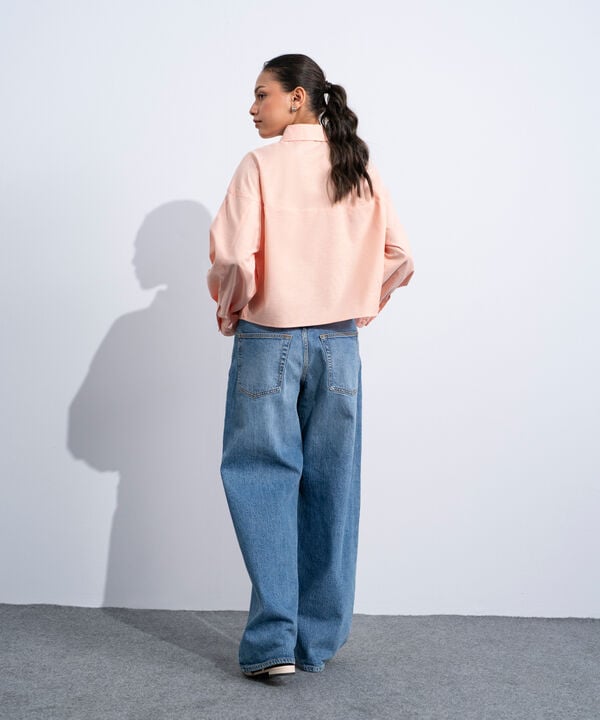 Cropped Oxford Shirt