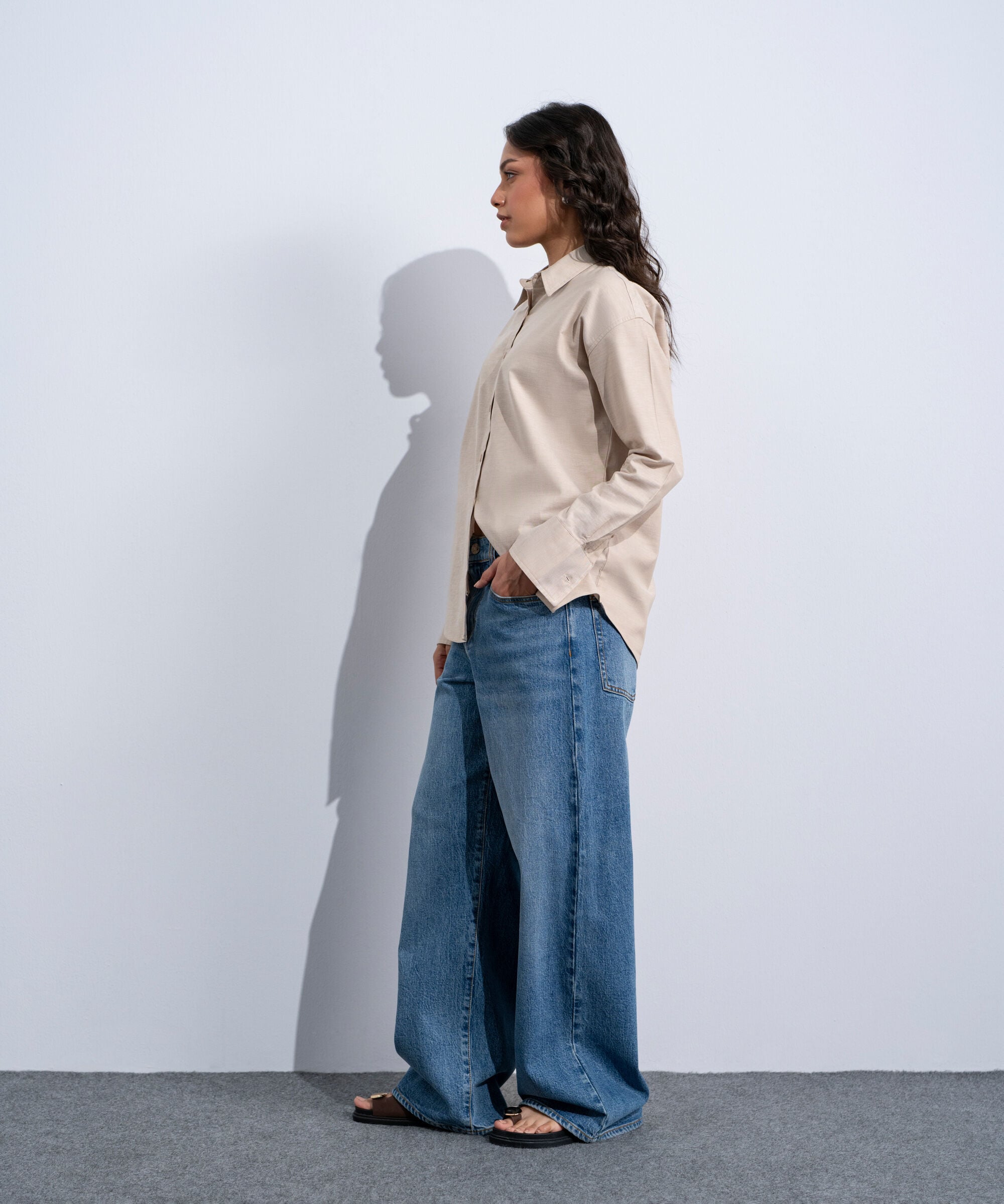 Button Through Oxford Shirt