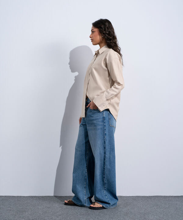 Button Through Oxford Shirt