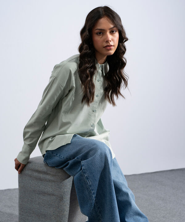Button Through Oxford Shirt