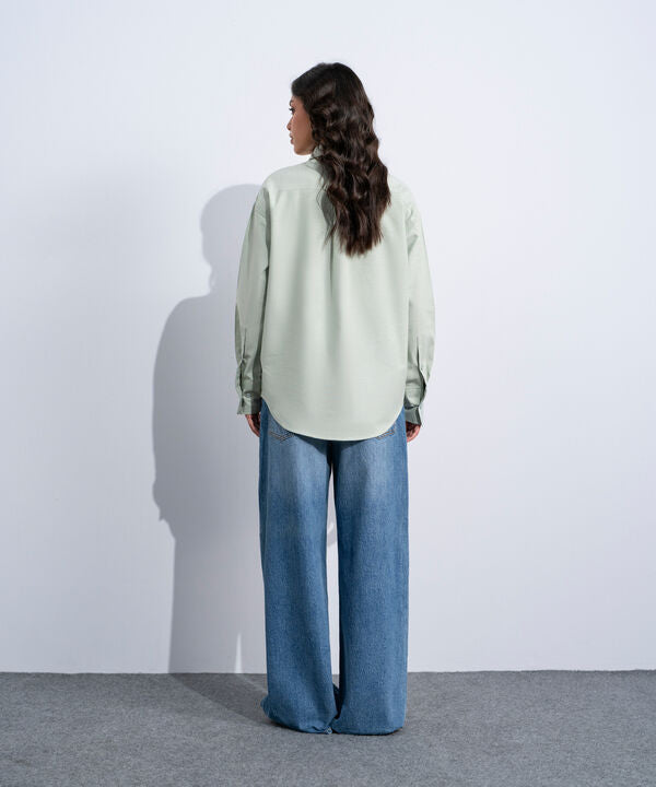 Button Through Oxford Shirt