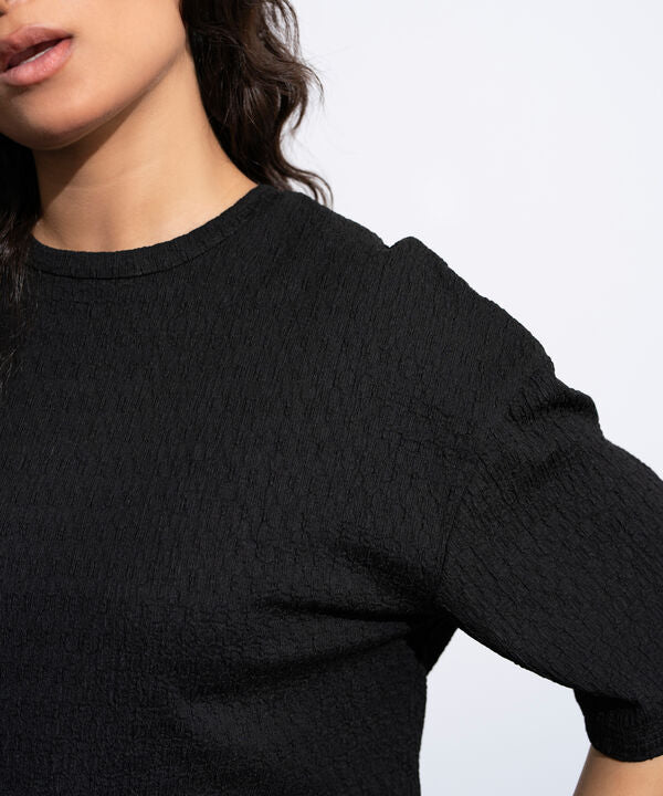 Loose-Fit Textured T-Shirt