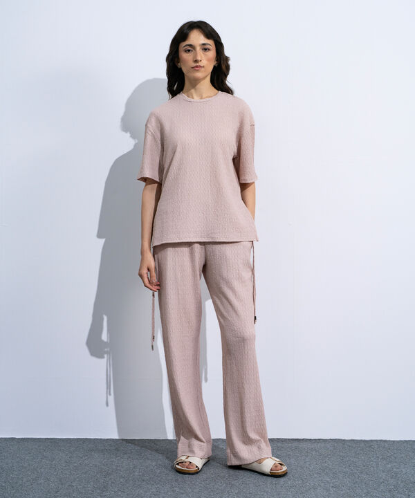 Loose-Fit Textured T-Shirt