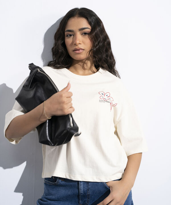 Cropped Graphic T-Shirt