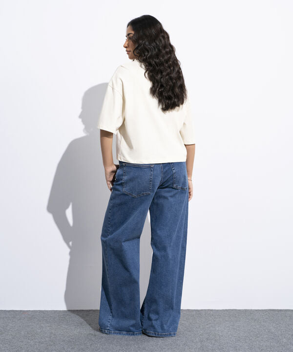 Cropped Graphic T-Shirt