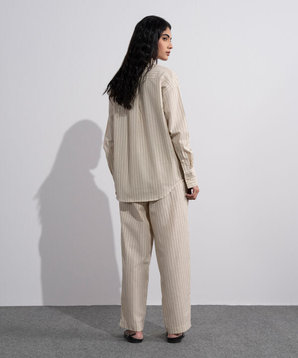 Striped Linen Blend Shirt