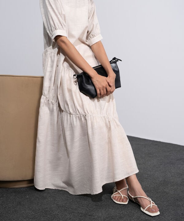 Midi Dress With Asymmetric Panels