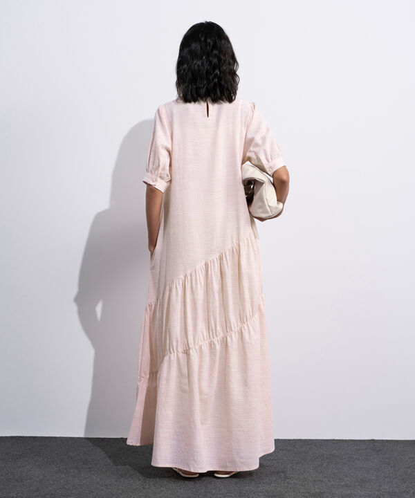 Midi Dress With Asymmetric Panels