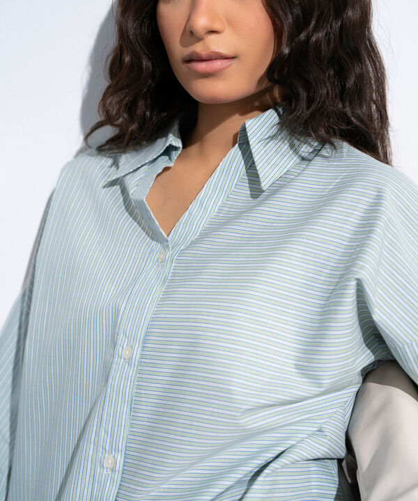 Striped Poplin Shirt