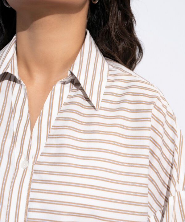 Striped Poplin Shirt