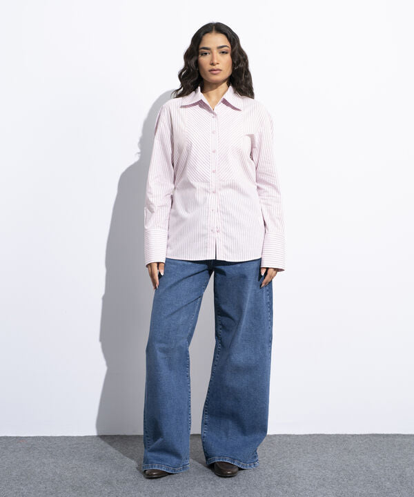 Striped Poplin Shirt