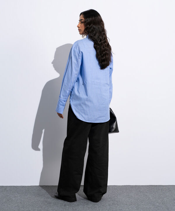 Striped Poplin Shirt