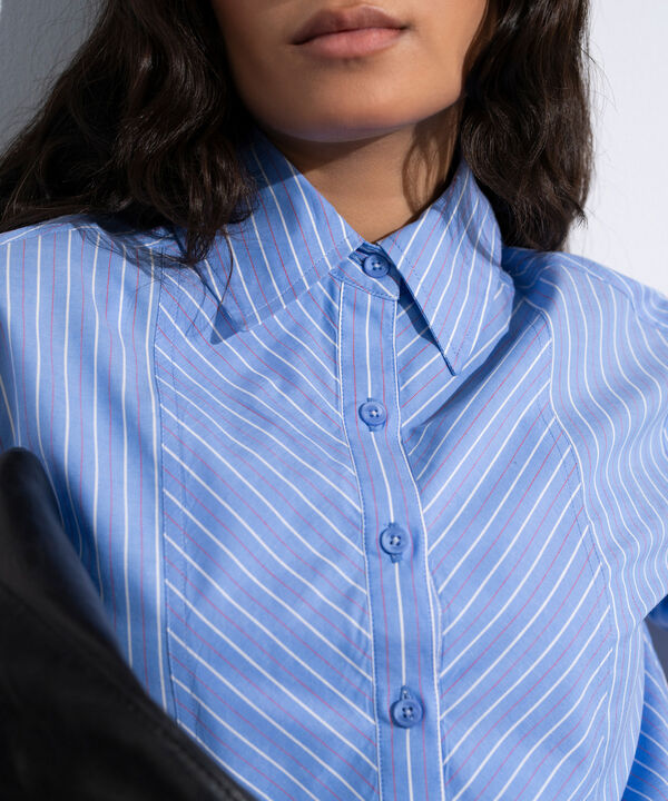 Striped Poplin Shirt