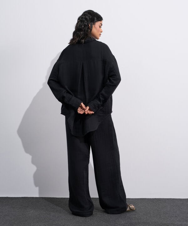 Loose-Fit Muslin Shirt
