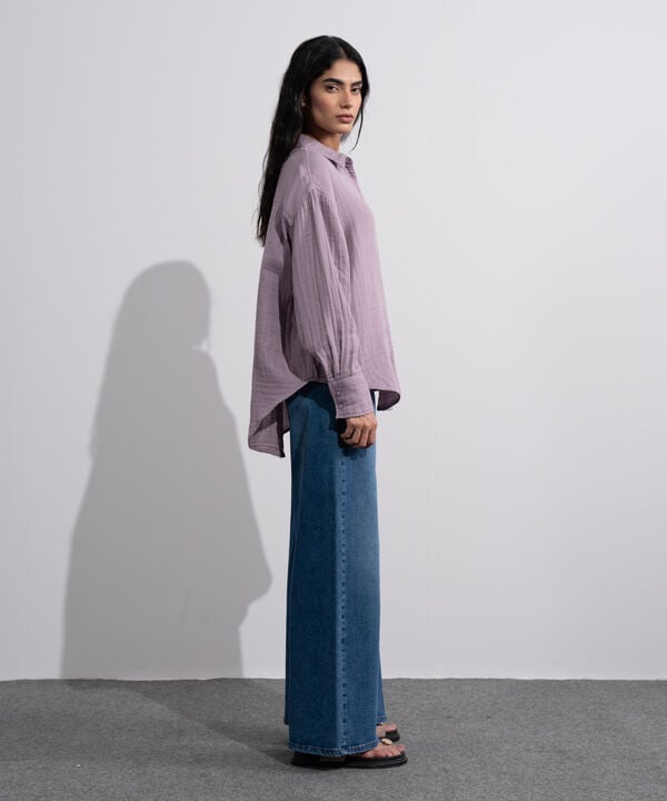 Loose-Fit Muslin Shirt
