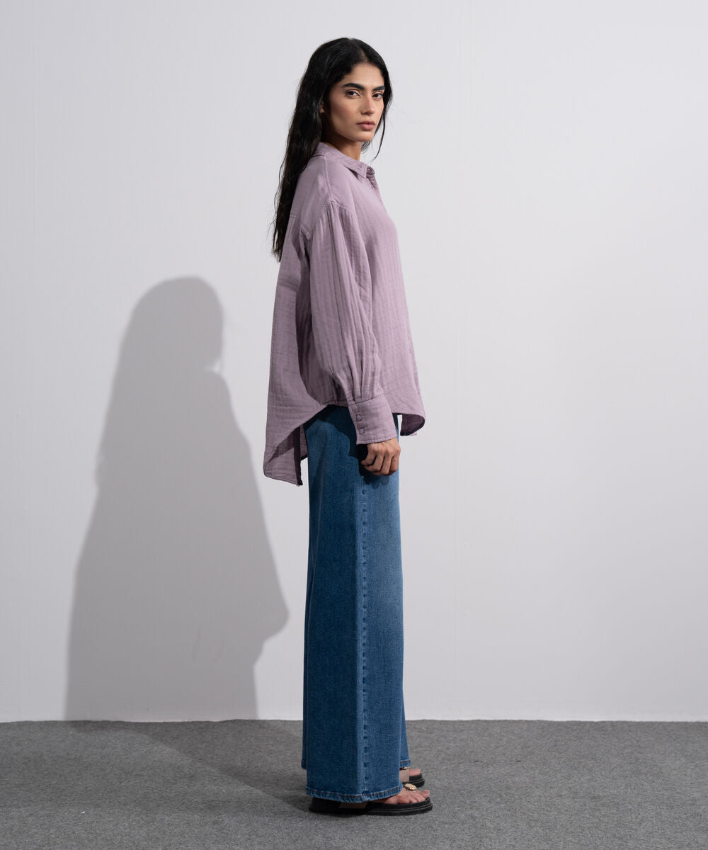 Loose-Fit Muslin Shirt WTOPV0826013