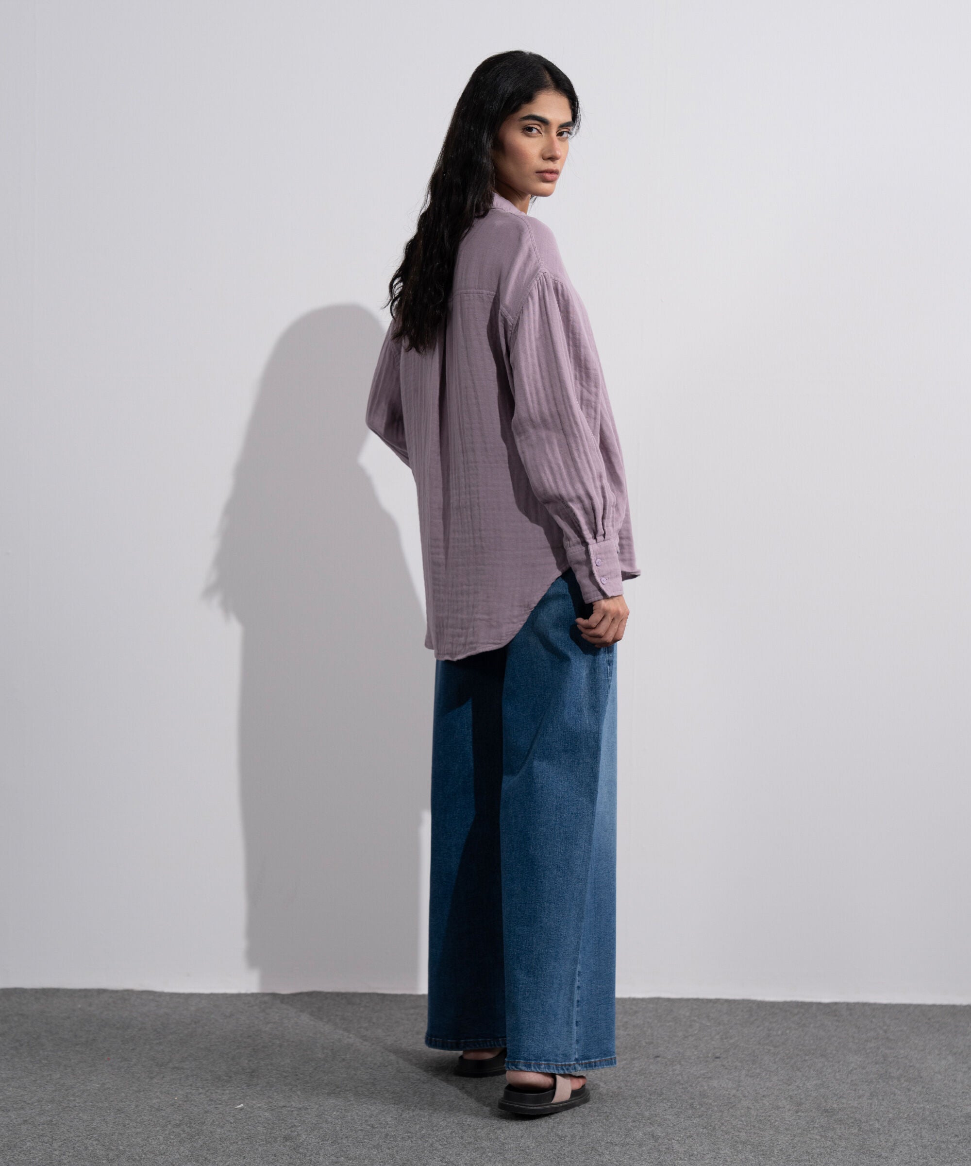 Loose-Fit Muslin Shirt WTOPV0826013