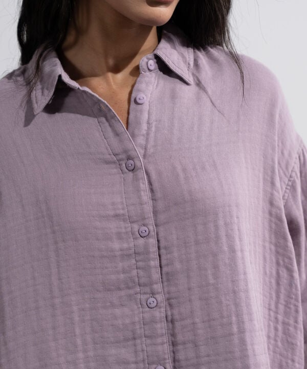 Loose-Fit Muslin Shirt