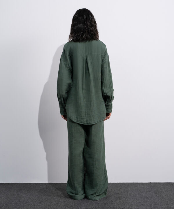 Loose-Fit Muslin Shirt