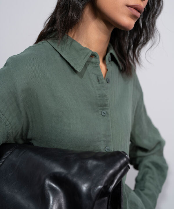 Loose-Fit Muslin Shirt