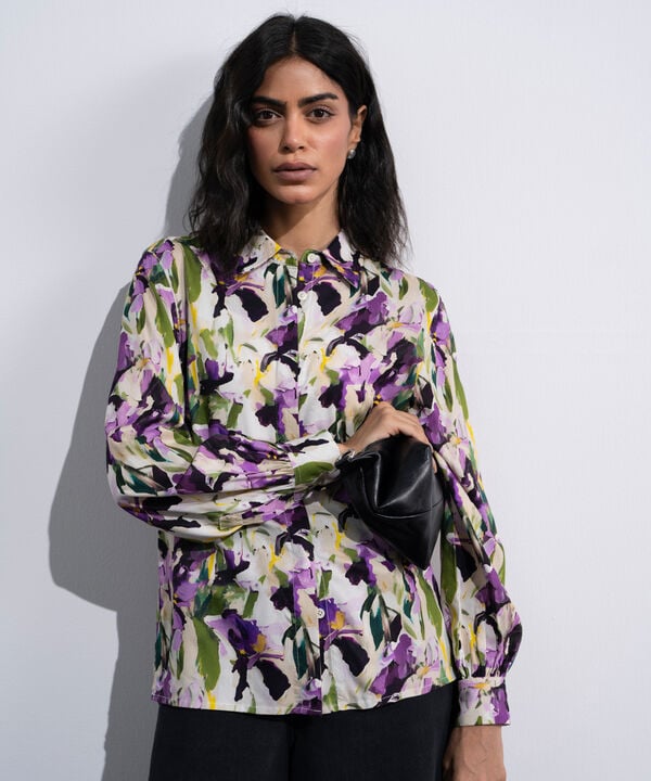 Printed Button-Through Shirt